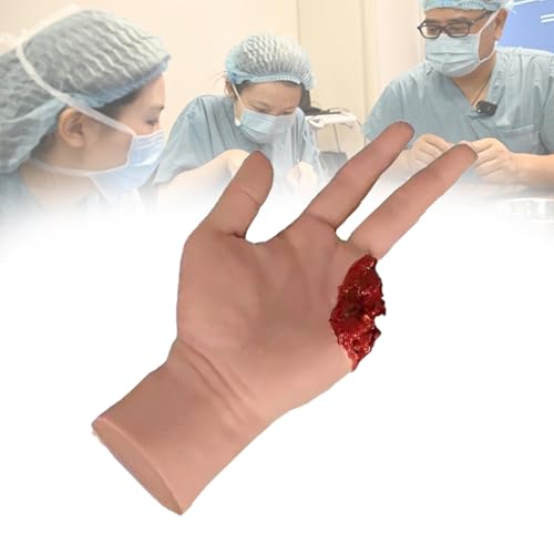 Hand Wound Packing Trainer Model, Finger Amputation Wound Hemostasis Practice Model, Reusable, Simulate Real-World Scenarios, for Teaching and Training