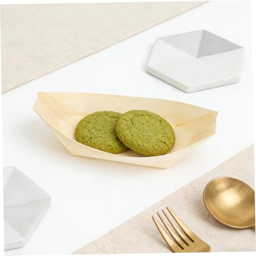 Platos de sushi de madera 6 pulg x100 unidades miniatura 6
