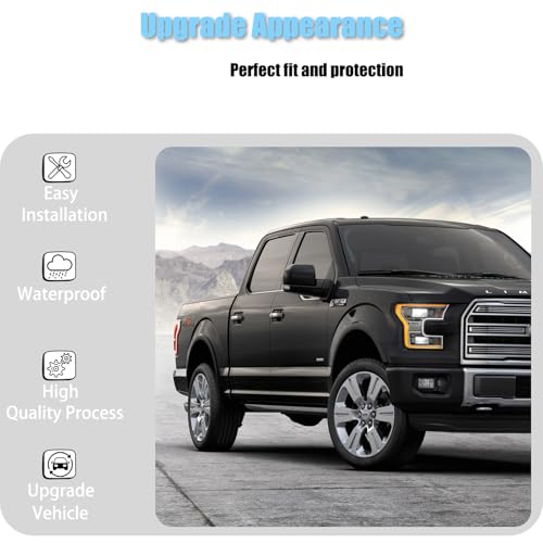 AUCERAMIC Chrome Exterior Outside Door Handle Covers Fit for 2015-2020 Ford F150 Without Smart Keyhole by AUCERAMIC - Used condition - Image 6