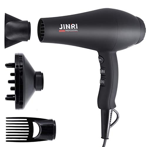 Hair Dryer 1875W, Negative Ionic Fast Dry Low Noise Blow Dryer, Professional Salon