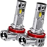 CYBERSTORK サイバーストーク 日本メーカー H8 H11 H16LEDヘッド＆フォグライト382,400cd ホワイト 車検対応 11,200ルーメン 配線レス 6500K 取付簡単 爆光 12V 2本1セット ck-m8-h11