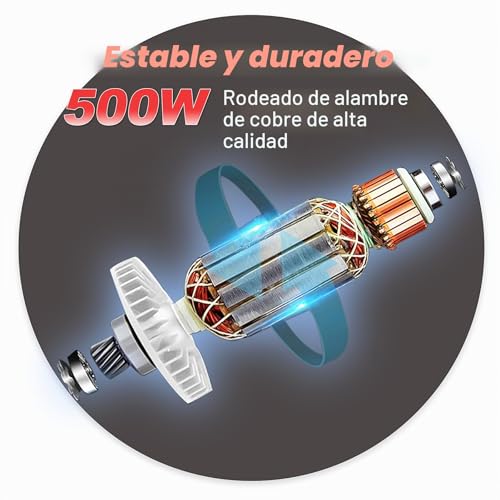 Miniatura 3 de Herzo Amoladora Recta Profesional 600w, Herramienta Rotativa Eléctrica Con Velocidad Variable 0 31000 Rpm, Pinza Ø6mm 8mm, Ideal Para Lijar, Pulir, Grabar Y Limpiar