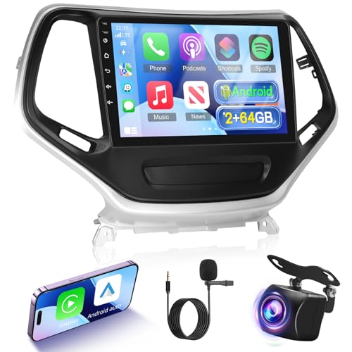 Radio Android para Jeep Cherokee 2013-2018 con pantalla 10 pulg miniatura 1