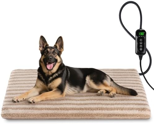 Large Waterproof Pet Heating Pad with 11 Temp Settings