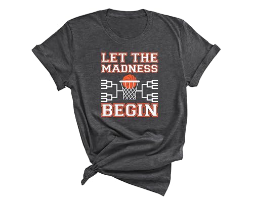 Let The Madness Begin Shirt, March Basketball Madness Tee, Tournament Bracket Game Day Shirt, College Basketball Fan T-Shirt, Sports Lover Gift, Basketball Season Outfit
