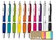 Libetui Set 10 Kugelschreiber ergonomische Kuli mit rutschfester Griffzone Großraumine Gehäuse 10 Farben Druckkugelschreiber Mehrfarbig blauschreibend Kulis Büro Schule Zuhause