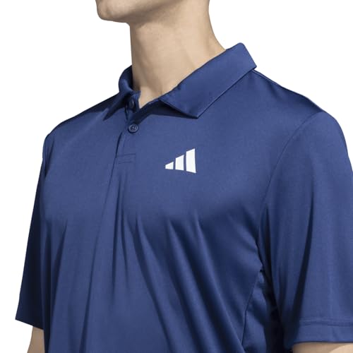 Image of adidas Men's Polyester Geometric Regular Fit Polo Shirt
