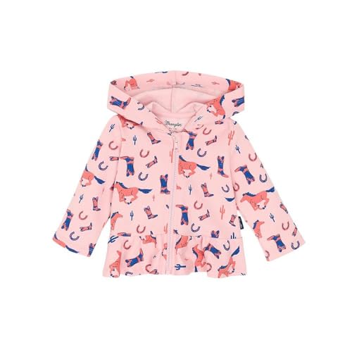 Wrangler Infant Girl's Pink Fleece Full Zip