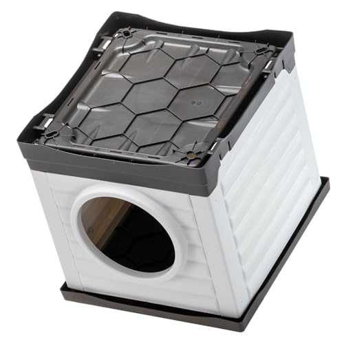 Caseta para perros pequeños y gatos exteriores Ferplast conejera de plástico 5
