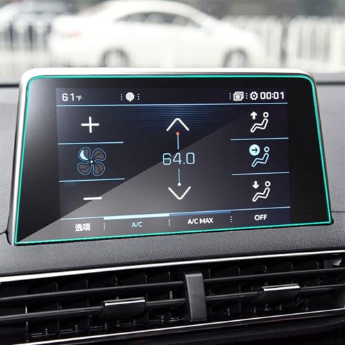 Écran GPS en verre trempé anti rayure Peugeot 3008 5008 solution écran tactile fissuré 8 pouces