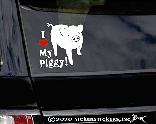 I Love My Piggy! - Pig Car Truck Window Decal Sticker #TOP1