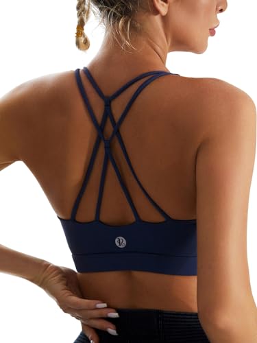 Image of RUNNING GIRL Sports Bras for Women,Padded Sports Bra Tank Top Sexy Crisscross Back High Impact Longline Workout Yoga Bra