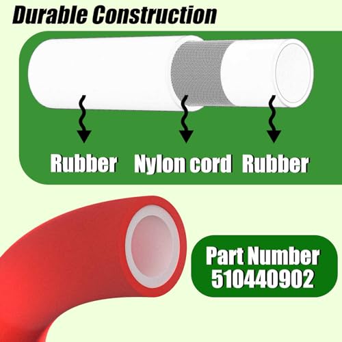 Image of Fits 510440902 Oil Drain Hose Compatible with Kawasaki FH, FR, FS, FT, FX Engines & Kubota Z412, Z122R & Toro Timecutter Turfmaster