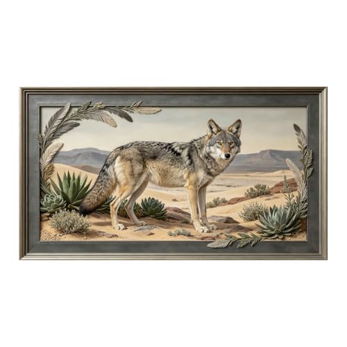Décoration murale 3D grand format amovible : paysage désert pour chambre