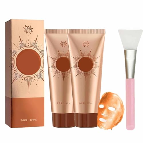 Mascarilla Peel-Off Herbal Anti-Imperfecciones, Mascarilla Peel-Off para Eliminar el Acné, Crema Corporal, Nutre en Profundidad y Cierra los Poros, Apta para Todo Tipo de Piel, Incluye Cepillo