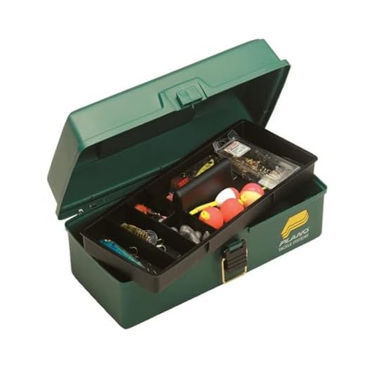 Plano One Tray Tackle Box, Dark Green Metallic