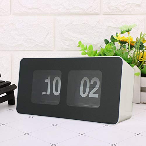 Baoblaze Auto Flip Relógio de Relógio Digital de Bateria do Arquivo para Página Clocks Não Ticking S