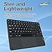 BoxWave Keyboard Compatible with Samsung Galaxy Tab Active5 Pro - SlimKeys Bluetooth Keyboard with Trackpad, Portable Slim TouchPad - Jet Black