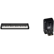 Casio 61-Key Portable Keyboard CT-S1BK Bundle with Wireless Bluetooth MIDI/Audio Adapter WU-BT10