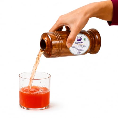 Image of Indian Kino Tree Vijaysar Tumbler | Ayurvedic Wooden Glass for Diabetes Care & Joint Support | Natural Herbal Cup (Large)