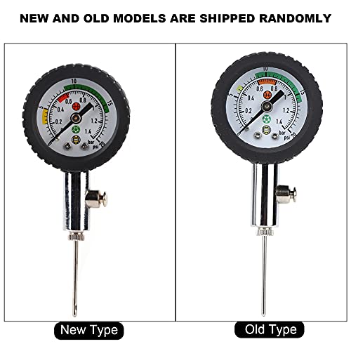 Medidor De Pressão De Bola, Ferramenta De Barômetro, Medidor De Pressão De Futebol De Metal, Essenci