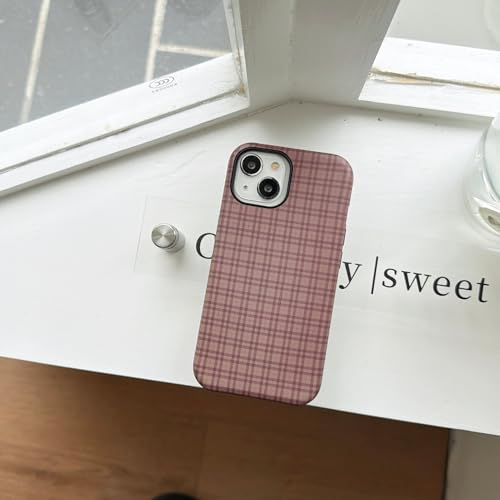 Coque iPhone 16 Pro Max vichy compatible MagSafe antichoc preppy - 7