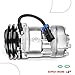 A-Premium Air Conditioner AC Compressor with Clutch Compatible with Volvo ACL, VN/VNL/VNM, WC/WG/WH/WI, White/GMC, ACL, J9C0, WAH WCA WG, WHL WHM, WIA WIL WIM