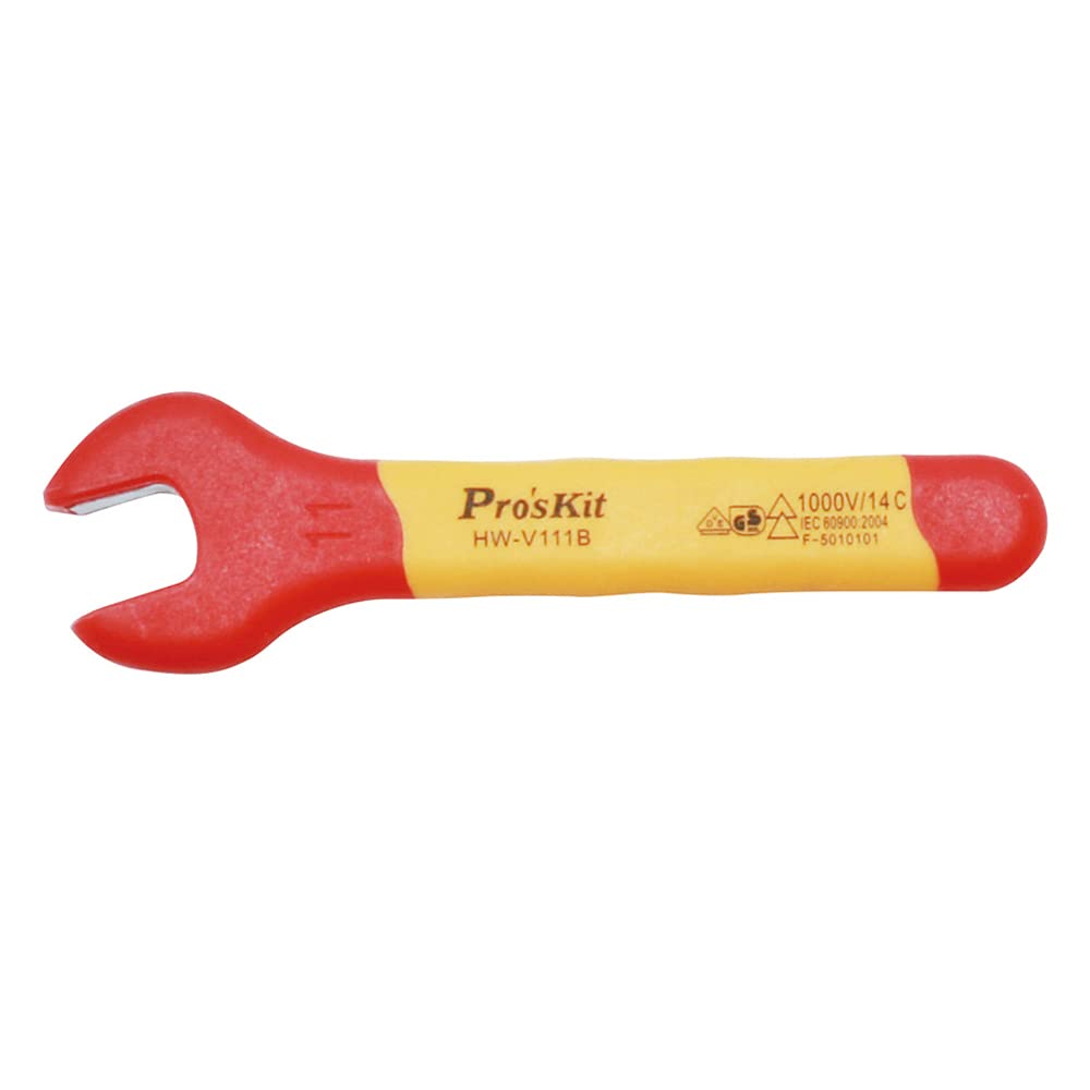 HW-V111B VDE 1000V High Voltage Insulation Power Maintenance Electrician High Voltage Open end Wrench 11mm