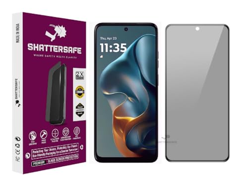 Image of Anti-Spy Privacy Tempered Glass Compatible For Motorola G05 / G35 5G [Pack of 1]. 9H Hardness, Anti-Scratch, Edge-to-Edge Protection With Easy Installation Kit & Case Friendly Fit.