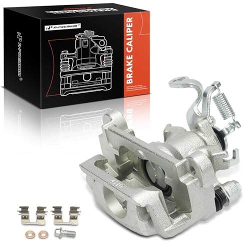 A-Premium Disc Brake Caliper Assembly with Bracket Compatible with Mitsubishi Outlander 2014-2016, Outlander 2017-2018 2.4L, Outlander Sport 2013-2018 - Rear Left Driver Side by A-Premium - Used condition - US$66.85