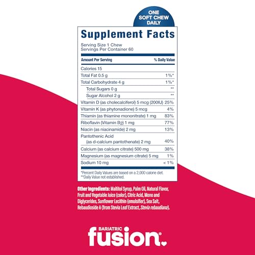 Bariatric Fusion Calcium Citrate Soft Chews