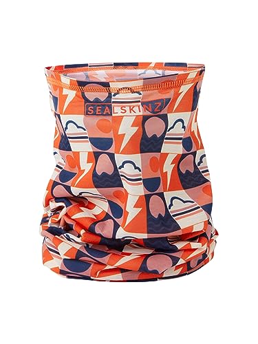SEALSKINZ Harpley Water Repellent Microfibre Neck Warmer, Mulitcolor, One Size