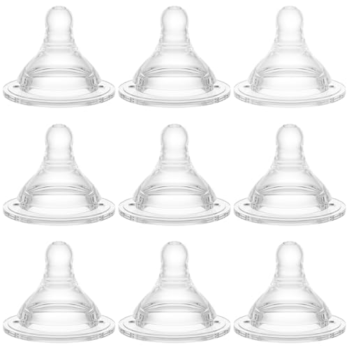 Image of Gotocut Bottle Nipples Medium-Fast Nipple Level 3, 6m+, Compatible with Wide-Neck Baby Bottle, 9 Count