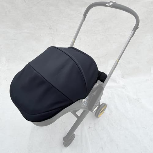 Image of Stroller Accessory Washing Kit Textile Set, Colorful Canopy & Water Resistance Soft Cushion Compatible with DOONA Strollers (Fashion Black)