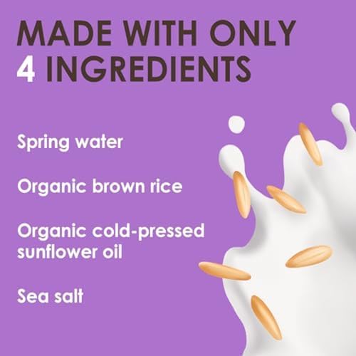 Organic Brown Rice Milk - 6 x 1L, Dairy-Free & Vegan - Image 3