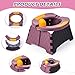 Portable Potty for Toddler Travel, Kids Travel Potty Training Chair with Travel Bag, Baby Potty Training Toilet for Outdoor and Indoor Easy to Clean (Purple) by Yszawmx, Includes 30 Replacement Bags