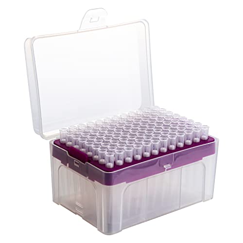 4E's USA 1-300µL Pipette Tip - Universal Tips, RNase/DNase Free, Pyrogen Safe, Sterile White Low Retention Pipette Tip with Filter 96 Tips Racked