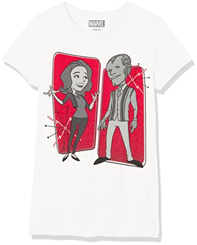 T-shirt WandaVision Marvel fille blanc pour le collège et loisirs