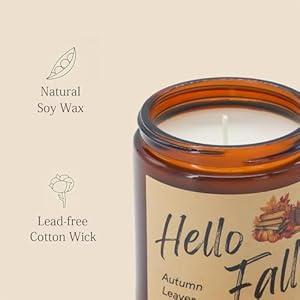 Lihome Fall Candles, Fall Decorations for Home - Fall Gifts for Women, Natural Soy Wax Scented Candles Set(4pcs) Lihome Fall Candles Fall Decorations for Home Fall Gifts for Women Natural Soy Wax Scented Candles Set4pcs