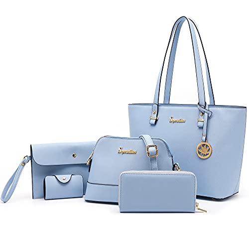 Soperwillton Handbags and Purses for Women Shoulder Tote Bags Top Handle Satchel Purse Set 5pcs by Soperwillton - Used condition - US$33.10
