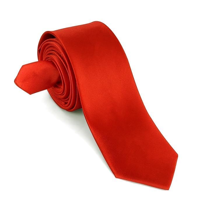 JAGMOOLYA PRODUCTS Premium Men’s Satin Tie – Shiny Elegant Necktie for Office, Wedding, Party – Smooth & Stylish Design (RED) PACK OF 1-picture-49