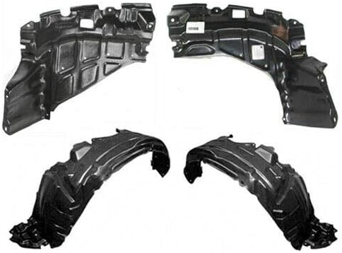Parts N Go 2004-2006 xA Fender Liner Pair with Undercover Splash Guard Set - 5144252030, 5387552041