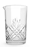 Jucoan 24oz Crystal Cocktail Mixing Glass, Thick Weighted Bottom Stirring Glass Drink Maker for Bar, Bartenders