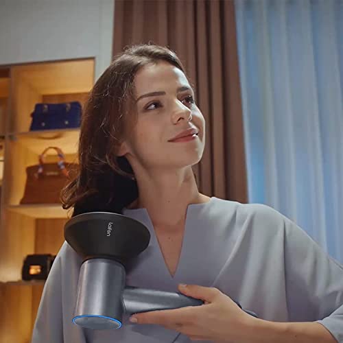 Laifen Diffuser Hair Dryer Attachment For Laifen Hairdryer Only, 360° Rotating Magnetic Blower Dryer Diffuser, Dark Gray #TOP2