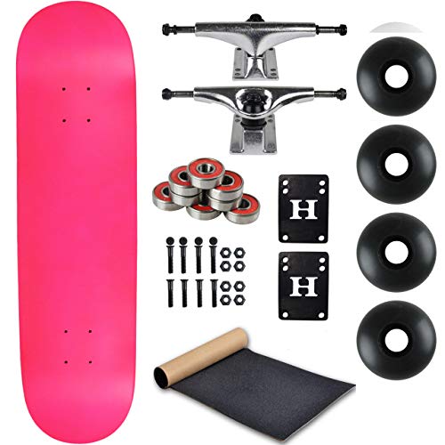 Moose Complete Skateboard Neon Pink 7.5