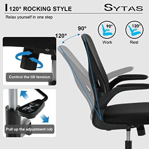 Sytas Home Office Chair Ergonomic, Mesh Desk Chair Lumbar Support, Ergonomic Computer Chair Adjustable Armrest #TOP3