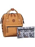Cabaïa – Mochila Adventurer Moscow - Mini 10L - Repelente al Agua – Compartimento Portátil 10, Trabajo y Escuela – Marrón