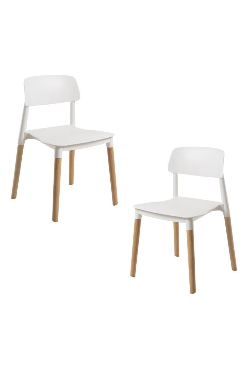 Regalos Miguel - Packs Sillas Comedor - Pack 2 Sillas Estin - Blanco