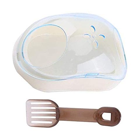 NA Small Animal Bathroom Plastic Hamster Bathroom Pet Washroom Box With Shovel for Hamster Guinea Pig Gerbil (Random Color) Cover