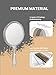 OMIRO Hand Mirror, Double-Sided Handheld Mirror 1X/3X Magnifying Mirror with Handle, Pack of 1 (Clear)